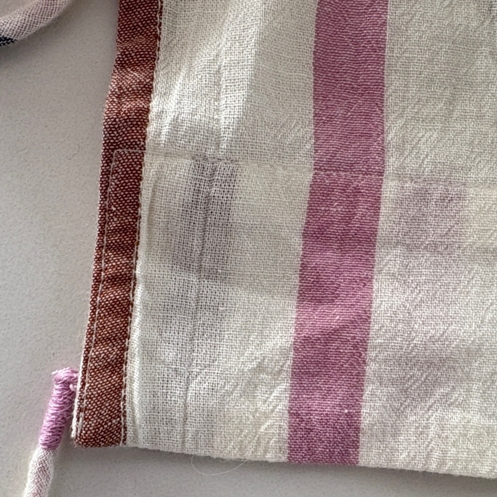 MOTHER Striped The market Peasant Blouse in Red, Pink, and Blue xs NWT - Picture 12 of 13